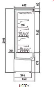 DOCRILUC - SEZIONE MURALI REFRIGERATI PROFONDITÀ 653 MM