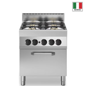 COOK CLASS - CUCINA LINEA 700 A GAS 4 FUOCHI CON FORNO