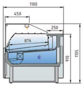 PROFILO BANCHI REFRIGERATI DOCRILUC RECTA 10