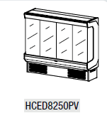 DOCRILUC - PROFILO MURALI REFRIGERATI PROFONDITA’ 897 MM - PORTE A VETRO