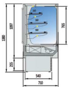 DOCRILUC - SEZIONE VETRINE REFRIGERATE VISION VETRI QUADRI