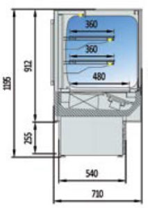 DOCRILUC - SEZIONE VETRINE REFRIGERATE VISION VETRI QUADRI