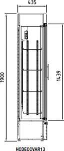 DOCRILUC - SEZIONE FRIGO BIBITE SLIM13 +0°+7°