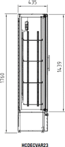 DOCRILUC - SEZIONE FRIGO BIBITE SLIM23 +0°+7°