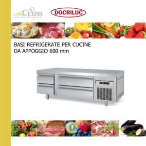 Basi refrigerate per cucine da appoggio 600 mm