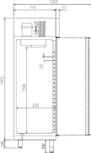 DOCRILUC - SEZIONE ARMADI PASTRY TN-BT - LARGHEZZA 540 mm